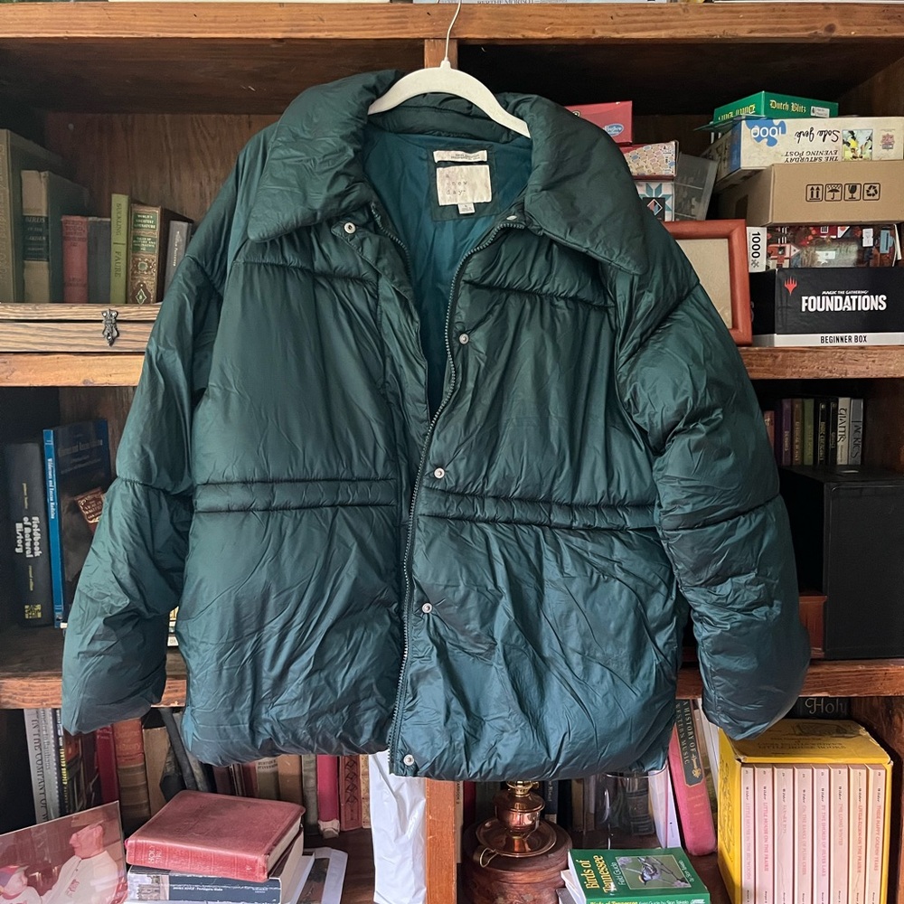 a new day Green Puffer Jacket